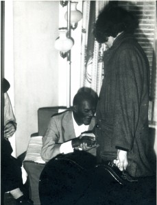 Saying goodbye to Rev. Davis. We met once more, for his last lesson. photo: Robert Tilling (1972)