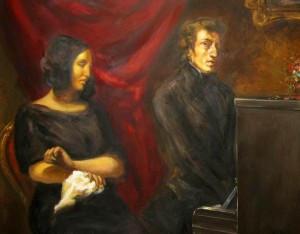 Chopin & Sand by Delacroix